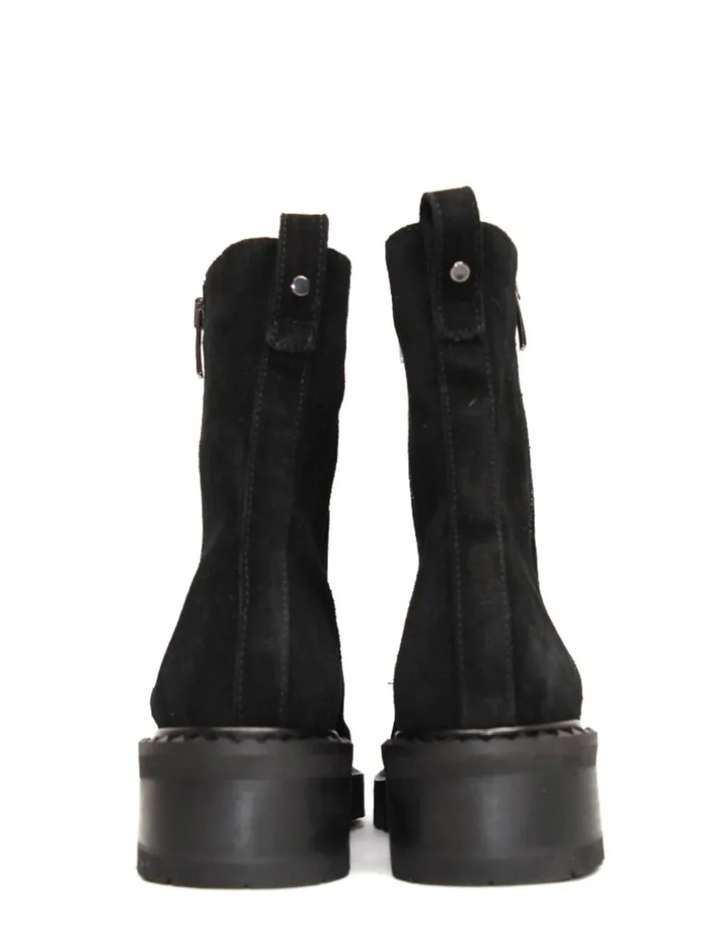 New! La Canadienne Crew Waterproof Suede Ankle Boots Black 8.5M DD546 Made Italy